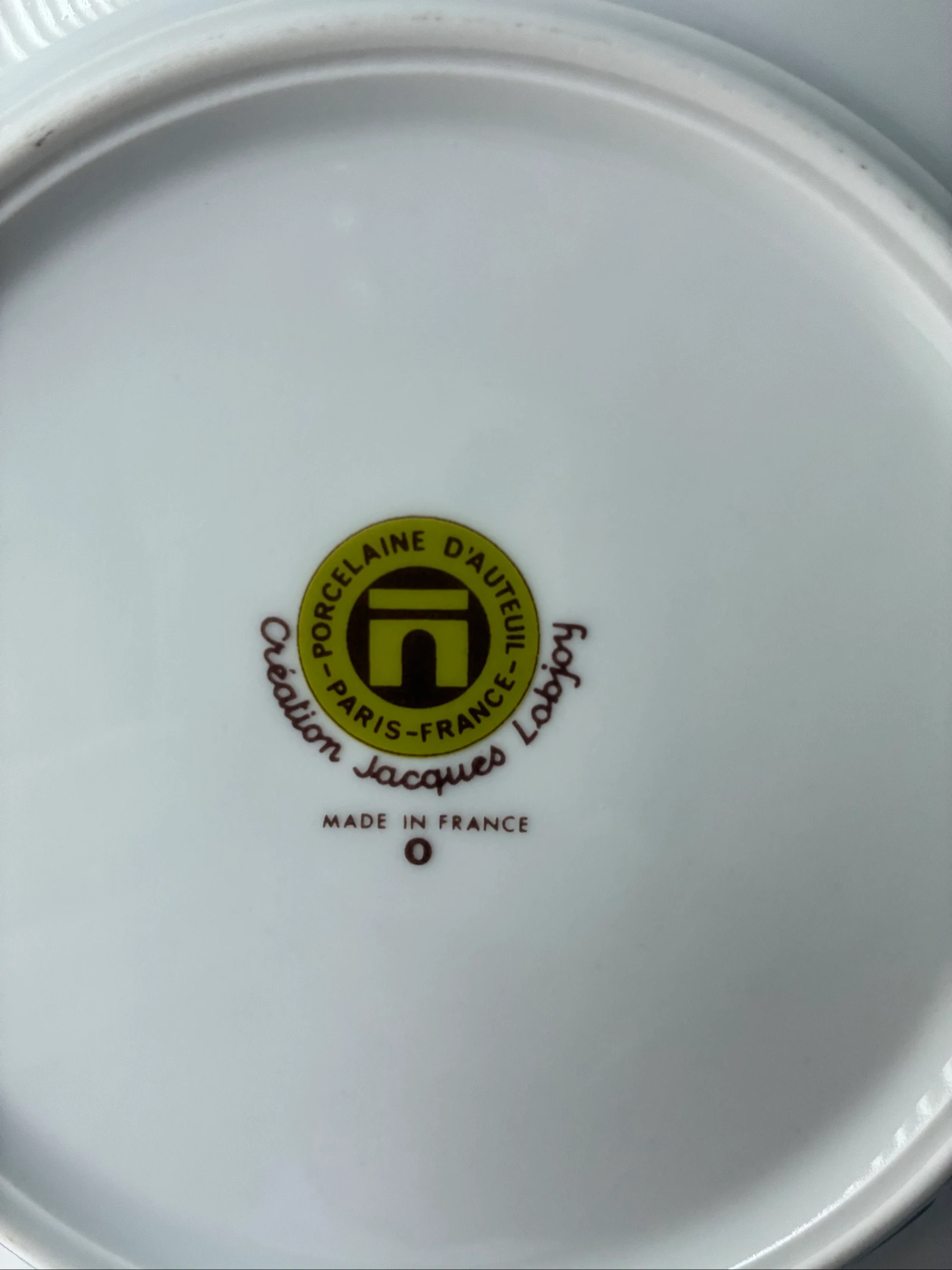 Clásico Plato de Colección de Porcelana Francesa Jacques Lobjoy - Delage – photo 6